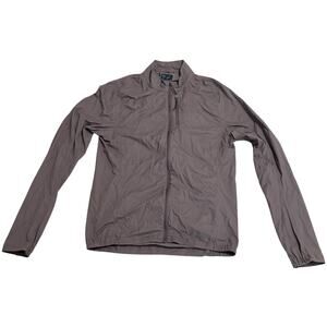 Janji Zephyr Runner Windbreaker Lightweight Wind Shell Nylon Running Gray Small